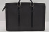 Auth Louis Vuitton Taiga Porte Documents Lozan Briefcase M30052 Black Junk 1646I