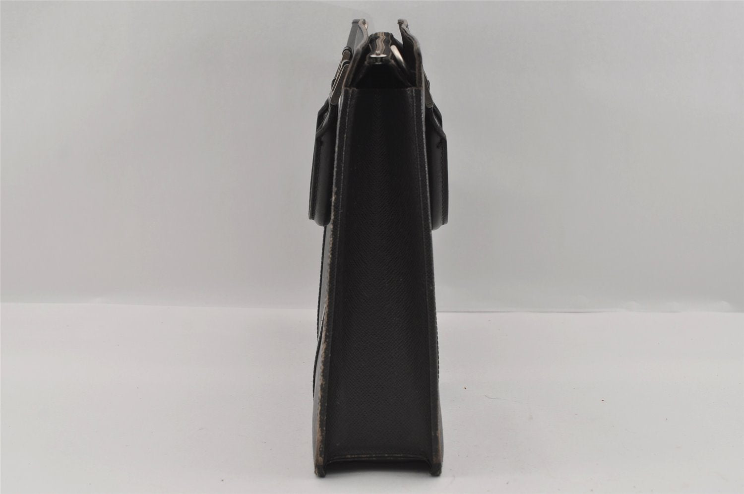 Auth Louis Vuitton Taiga Porte Documents Lozan Briefcase M30052 Black Junk 1646I