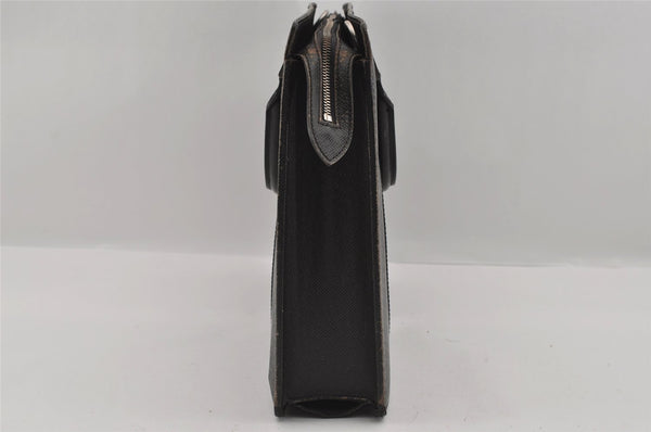 Auth Louis Vuitton Taiga Porte Documents Lozan Briefcase M30052 Black Junk 1646I