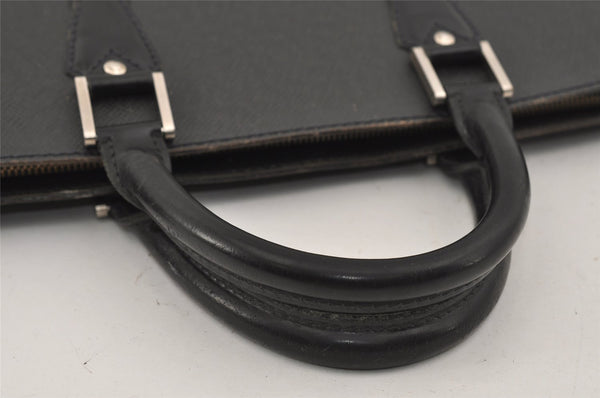 Auth Louis Vuitton Taiga Porte Documents Lozan Briefcase M30052 Black Junk 1646I