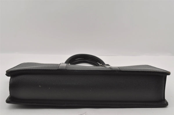 Auth Louis Vuitton Taiga Porte Documents Lozan Briefcase M30052 Black Junk 1646I