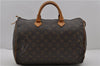 Authentic Louis Vuitton Monogram Speedy 35 Hand Bag M41524 LV 1647D