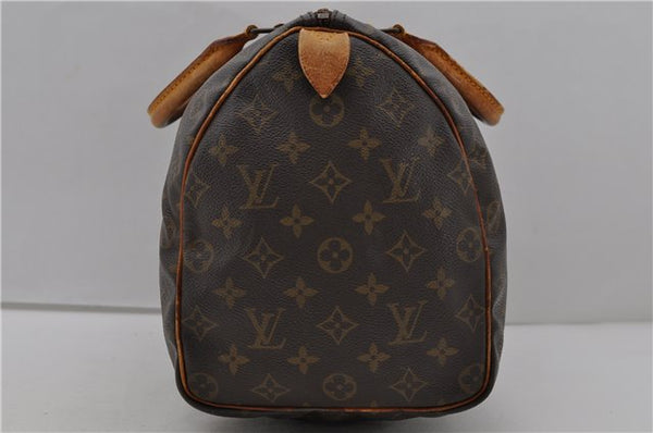 Authentic Louis Vuitton Monogram Speedy 35 Hand Bag M41524 LV 1647D