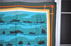 Authentic HERMES Carre 90 Scarf "FEUX DE ROUTE APERCUS" Silk Green 1647G