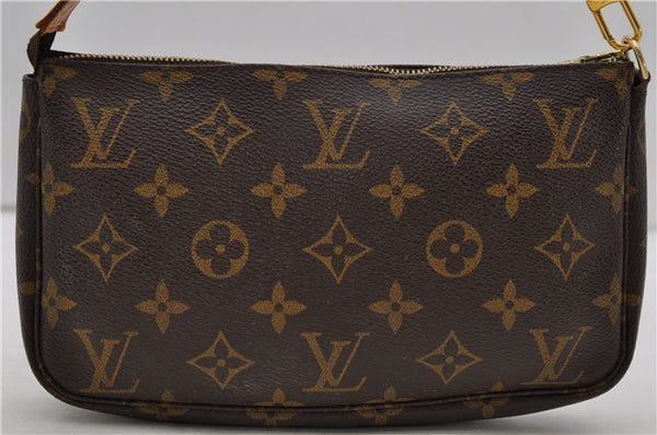 Authentic Louis Vuitton Monogram Pochette Accessoires Pouch M51980 LV 1649D