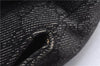 Authentic GUCCI Bamboo Shoulder Tote Bag GG Canvas Leather 92709 Black 1650E