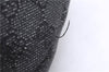 Authentic GUCCI Bamboo Shoulder Tote Bag GG Canvas Leather 92709 Black 1650E