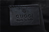 Authentic GUCCI Bamboo Shoulder Tote Bag GG Canvas Leather 92709 Black 1650E