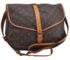 Authentic Louis Vuitton Monogram Saumur 35 Shoulder Cross Bag M42254 LV 1651F