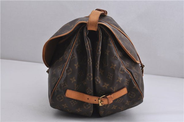Authentic Louis Vuitton Monogram Saumur 35 Shoulder Cross Bag M42254 LV 1651F