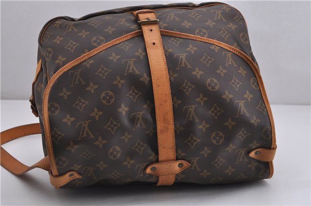 Authentic Louis Vuitton Monogram Saumur 35 Shoulder Cross Bag M42254 LV 1651F
