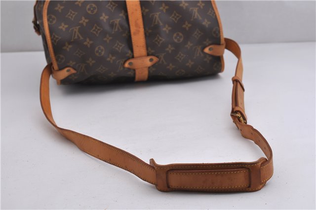 Authentic Louis Vuitton Monogram Saumur 35 Shoulder Cross Bag M42254 LV 1651F