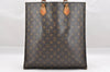 Authentic Louis Vuitton Monogram Sac Plat Hand Tote Bag M51140 LV Junk 1651I