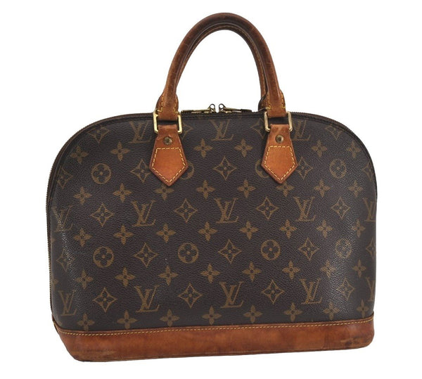 Authentic Louis Vuitton Monogram Alma Hand Bag Purse M51130 LV 1652I