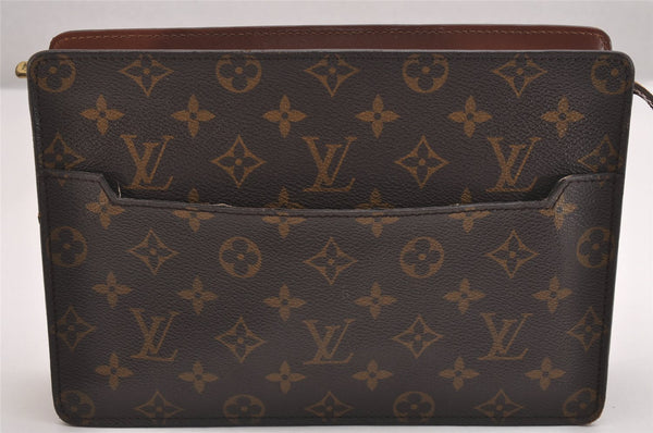 Authentic Louis Vuitton Monogram Pochette Homme Clutch Hand Bag M51795 LV 1653I