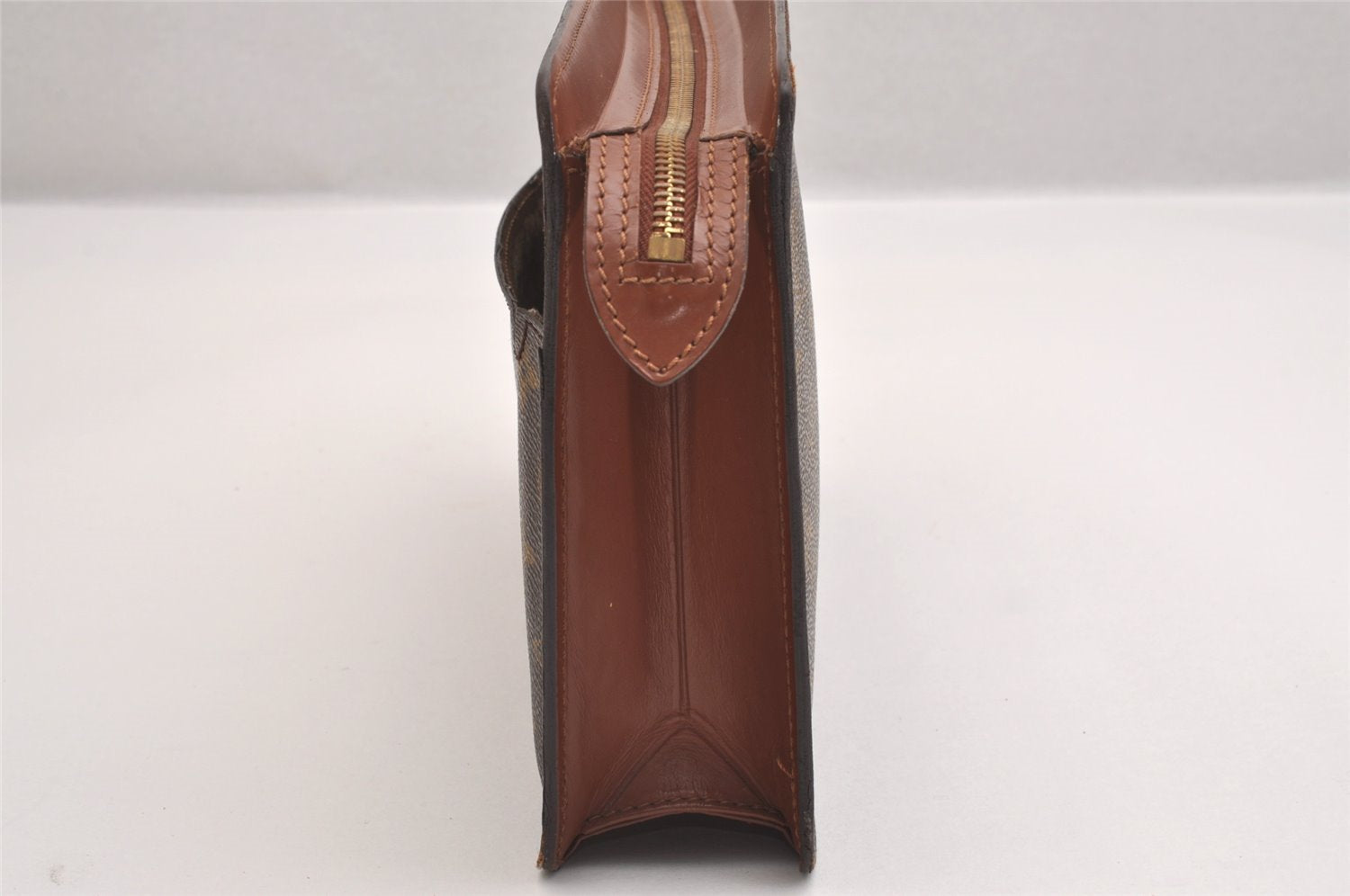 Authentic Louis Vuitton Monogram Pochette Homme Clutch Hand Bag M51795 LV 1653I