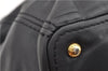 Authentic PRADA Vintage Leather 2Way Shoulder Tote Bag Black 1654E
