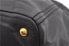 Authentic PRADA Vintage Leather 2Way Shoulder Tote Bag Black 1654E