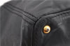 Authentic PRADA Vintage Leather 2Way Shoulder Tote Bag Black 1654E