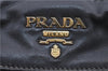 Authentic PRADA Vintage Leather 2Way Shoulder Tote Bag Black 1654E