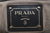 Authentic PRADA Vintage Leather 2Way Shoulder Tote Bag Black 1654E
