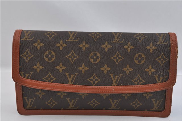 Authentic Louis Vuitton Monogram Pochette Dame GM M51810 Clutch Hand Bag 1654F