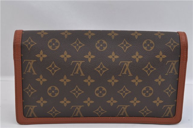 Authentic Louis Vuitton Monogram Pochette Dame GM M51810 Clutch Hand Bag 1654F