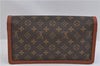 Authentic Louis Vuitton Monogram Pochette Dame GM M51810 Clutch Hand Bag 1654F