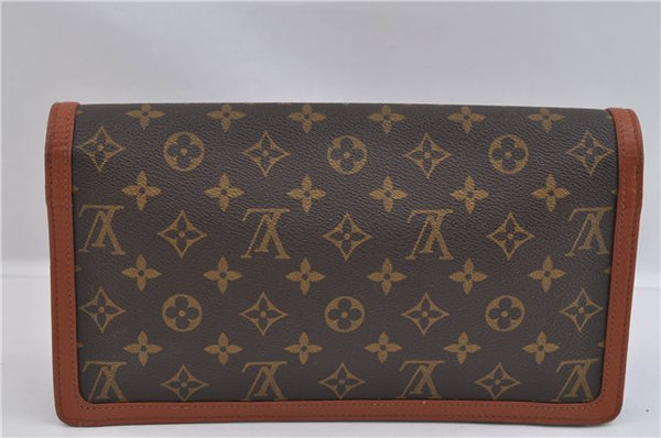 Authentic Louis Vuitton Monogram Pochette Dame GM M51810 Clutch Hand Bag 1654F