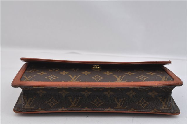 Authentic Louis Vuitton Monogram Pochette Dame GM M51810 Clutch Hand Bag 1654F