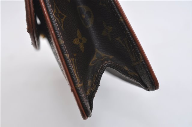 Authentic Louis Vuitton Monogram Pochette Dame GM M51810 Clutch Hand Bag 1654F