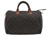 Authentic Louis Vuitton Monogram Speedy 30 Hand Boston Bag M41526 LV 1654I