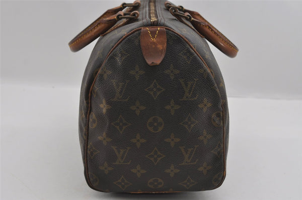 Authentic Louis Vuitton Monogram Speedy 30 Hand Boston Bag M41526 LV 1654I