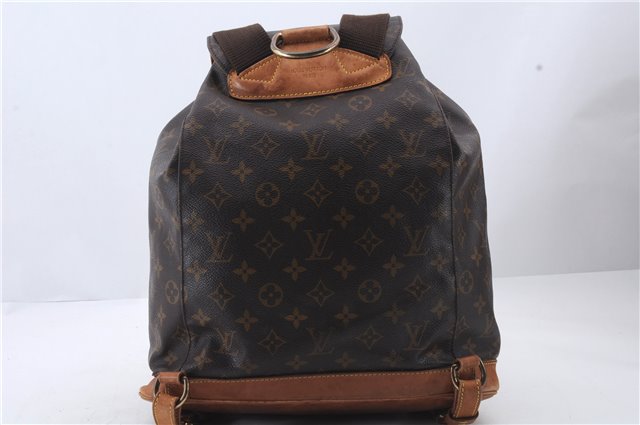 Authentic Louis Vuitton Monogram Montsouris GM Backpack M51135 LV 1655D