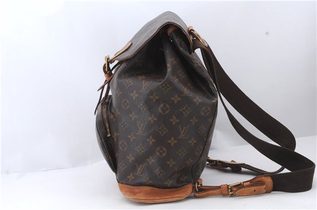 Authentic Louis Vuitton Monogram Montsouris GM Backpack M51135 LV 1655D