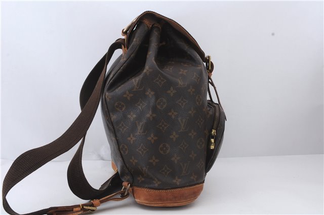 Authentic Louis Vuitton Monogram Montsouris GM Backpack M51135 LV 1655D
