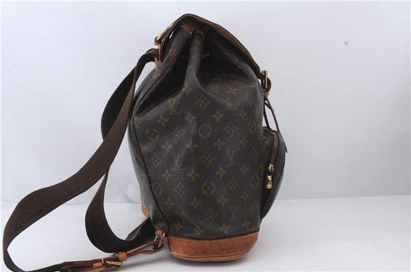Authentic Louis Vuitton Monogram Montsouris GM Backpack M51135 LV 1655D