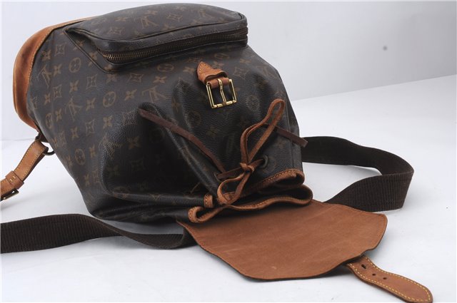 Authentic Louis Vuitton Monogram Montsouris GM Backpack M51135 LV 1655D