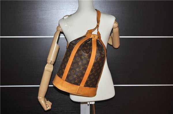 Authentic Louis Vuitton Monogram Randonnee PM Shoulder Bag M42243 LV 1655F