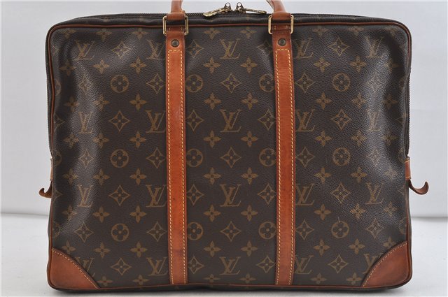 Auth Louis Vuitton Monogram Porte Documents Voyage Briefcase M53361 LV 1656D