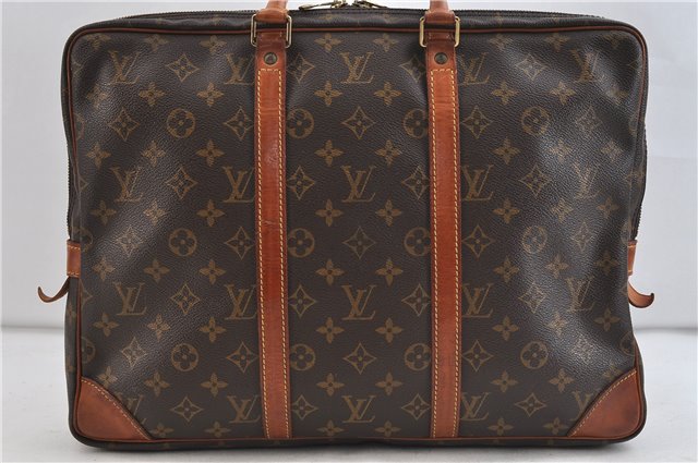 Auth Louis Vuitton Monogram Porte Documents Voyage Briefcase M53361 LV 1656D