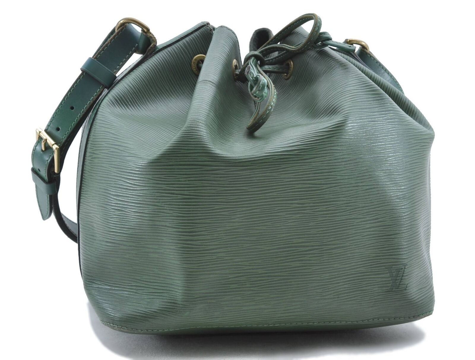 Authentic LOUIS VUITTON Epi Petit Noe Green Shoulder Bag M44104 LV 1657C