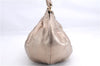 Authentic Salvatore Ferragamo Vara Ribbon Shoulder Hand Bag Leather Gold 1657E