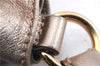 Authentic Salvatore Ferragamo Vara Ribbon Shoulder Hand Bag Leather Gold 1657E