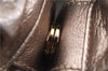 Authentic Salvatore Ferragamo Vara Ribbon Shoulder Hand Bag Leather Gold 1657E
