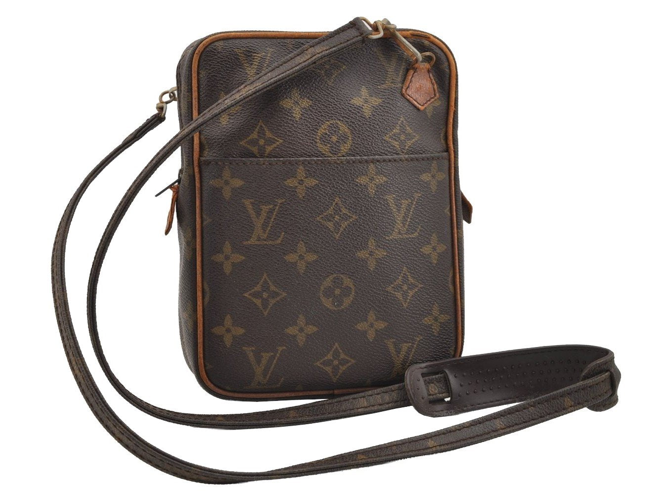 Authentic Louis Vuitton Monogram Danube Shoulder Cross Bag Old Model LV 1657I
