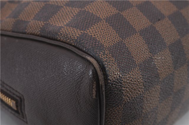 Authentic Louis Vuitton Damier Brera Hand Bag N51150 LV 1658D