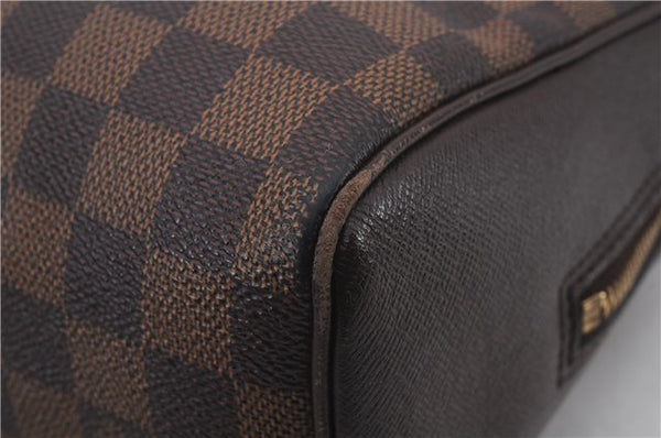 Authentic Louis Vuitton Damier Brera Hand Bag N51150 LV 1658D