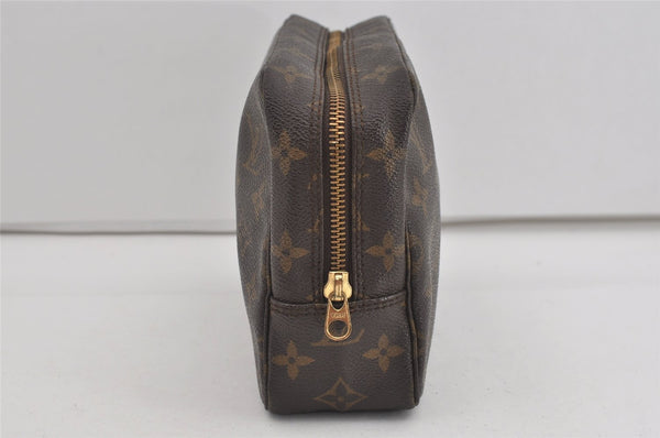 Auth Louis Vuitton Monogram Trousse Toilette 23 Clutch Hand Bag M47524 LV 1658I