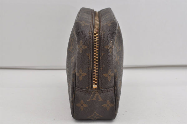Auth Louis Vuitton Monogram Trousse Toilette 23 Clutch Hand Bag M47524 LV 1658I